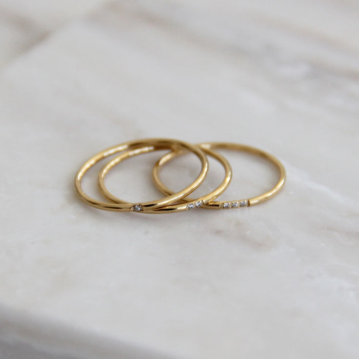 Mina Band Ring Set