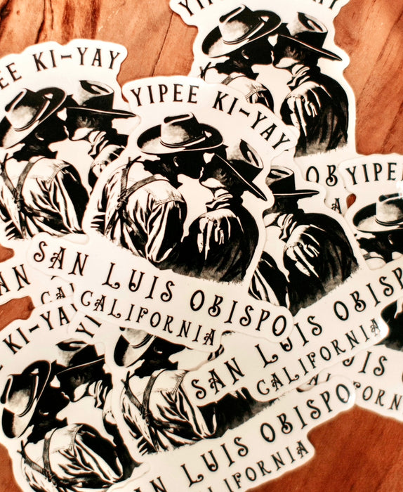 Yipee Ki Gay Cowboy San Luis Obispo Sticker