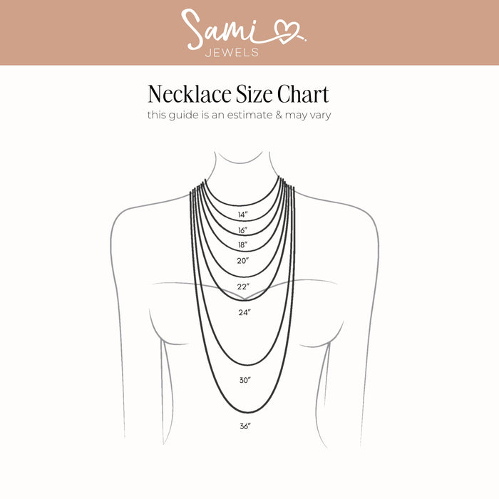 Round Bezel Tennis Necklace
