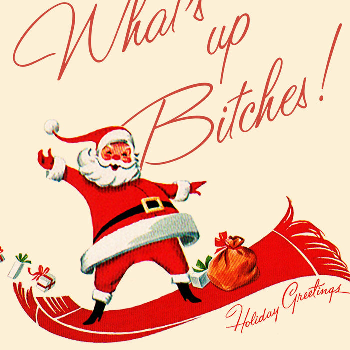 WHAT'S UP BITCHES! christmas card