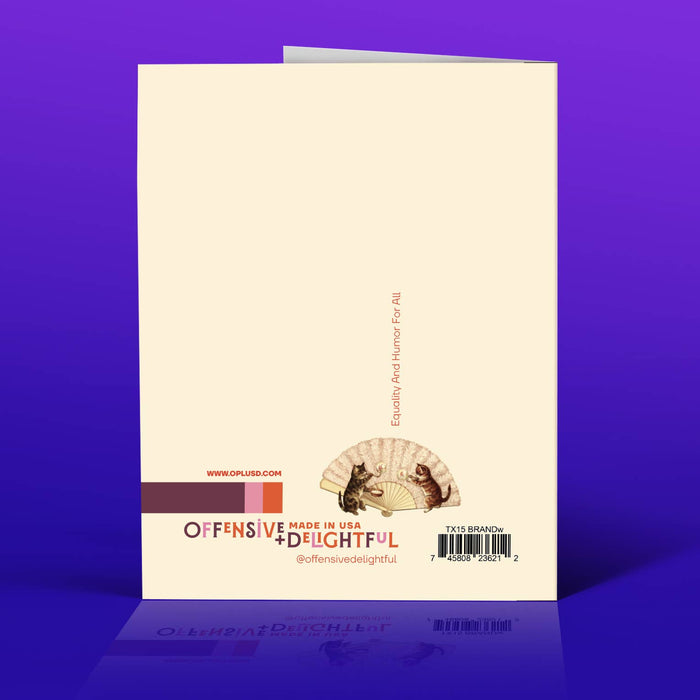 BRAND of WEIRD thank you card