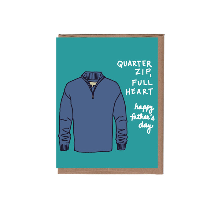 Quarter Zip Father's Day Card