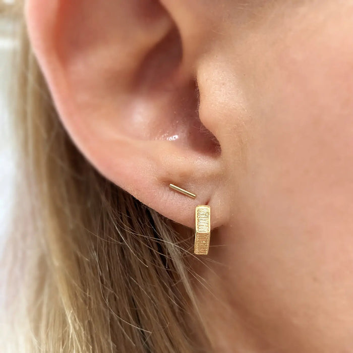 Petite Bar Stud Earrings