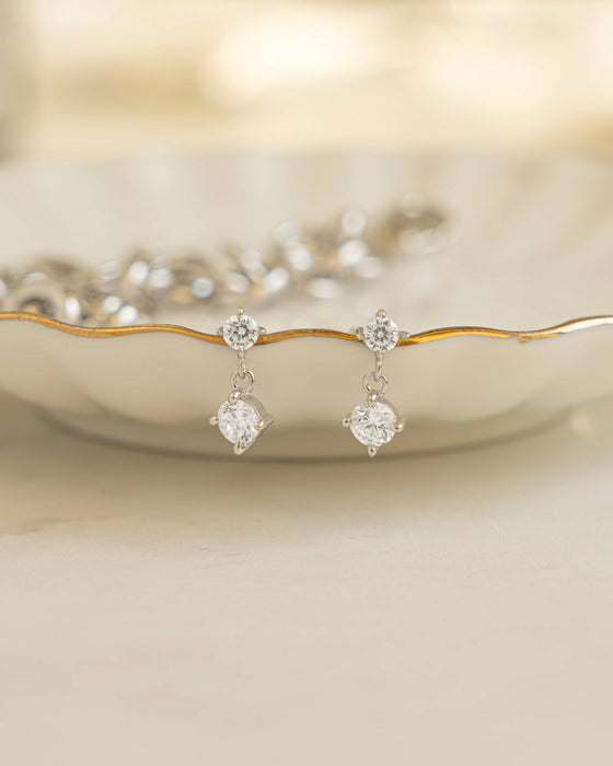 CZ Charm Studs