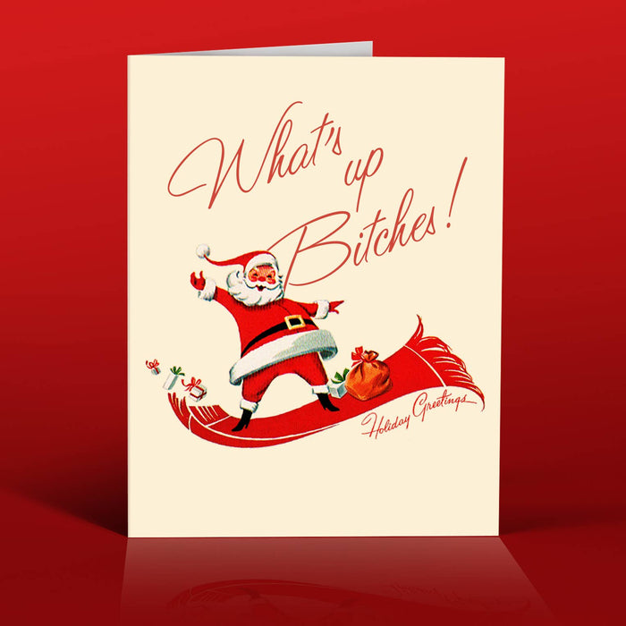WHAT'S UP BITCHES! christmas card