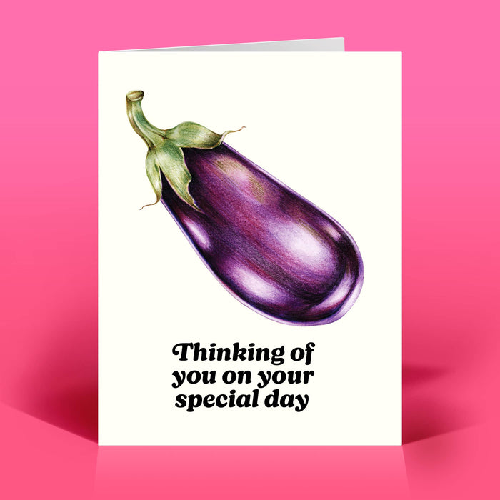 Egglant Saucy Humor Card