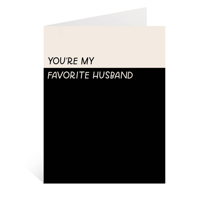 You're My Favorite Husband Card | Funny Anniversary Cards