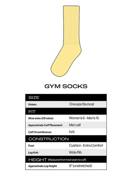 Nature Slut Gym Crew Socks