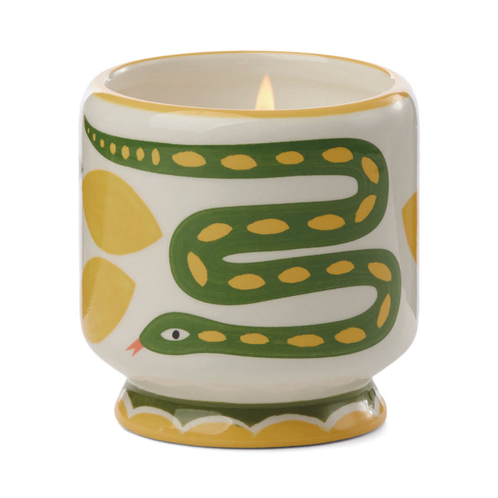 A Dopo Handpainted Ceramic Candle