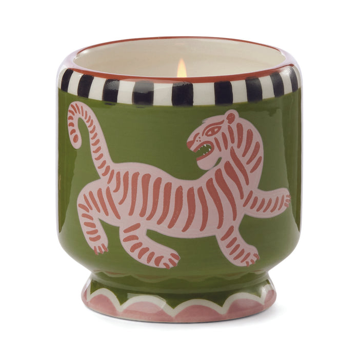 A Dopo Handpainted Ceramic Candle
