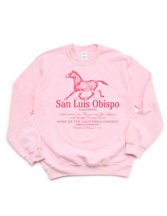 San Luis Obispo California Cowboy Sweatshirt
