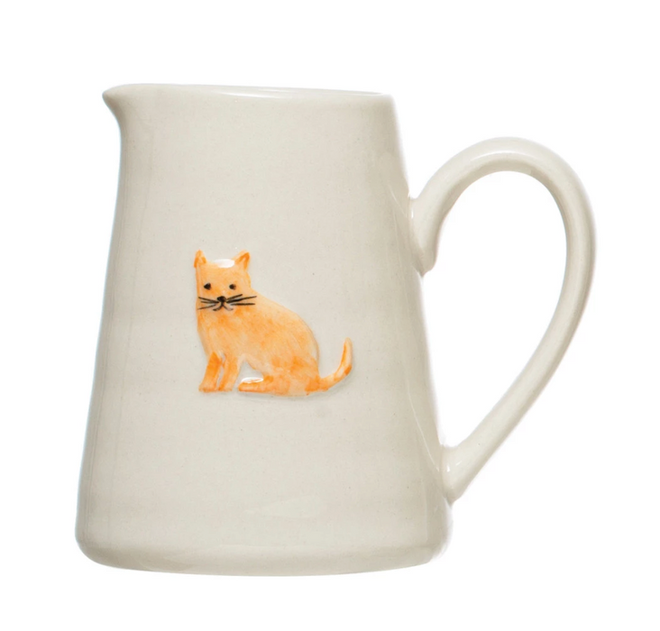 Hand Painted Creamer - Dogs + Cats