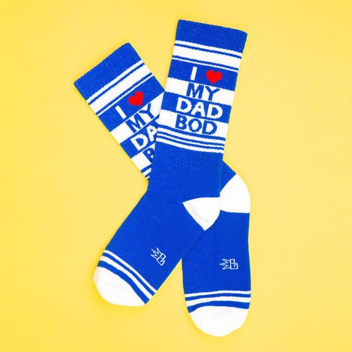I Love My Dad Bod Gym Crew Socks