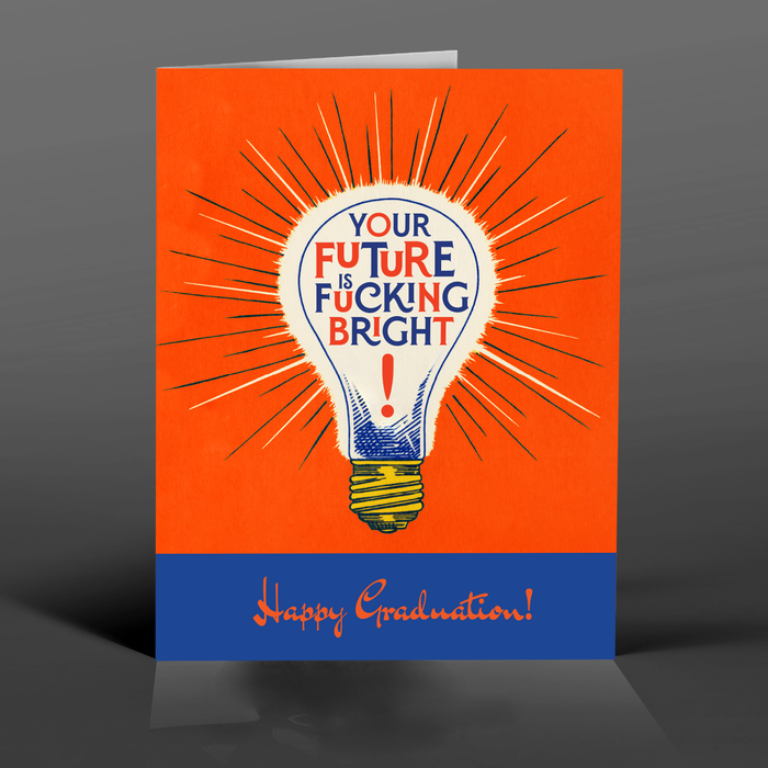 LIGHTBULB BRIGHT! graduation card