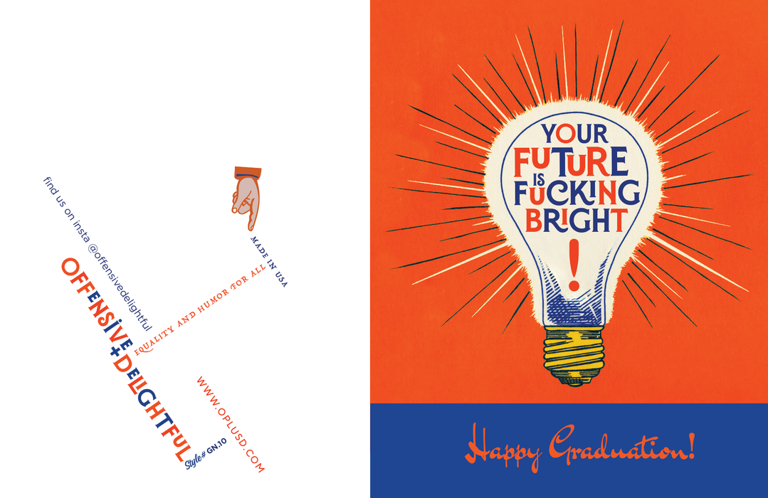 LIGHTBULB BRIGHT! graduation card