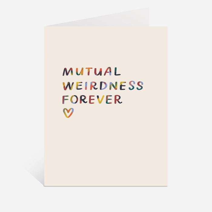 Mutual Weirdness Forever Card | Anniversary Card, Funny Card