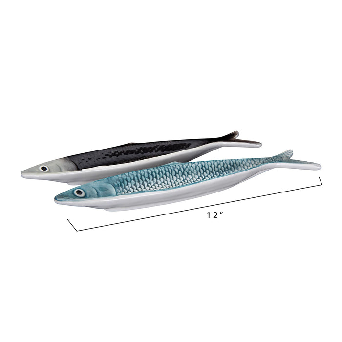 Hand Painted Sardine Plate