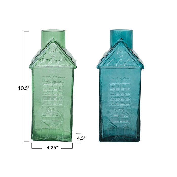 House Shaped Glass Vase