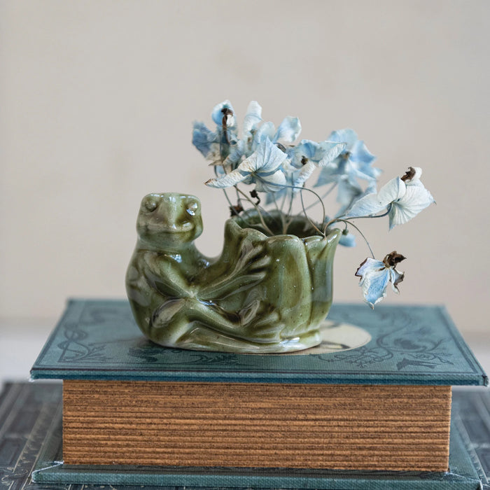 Frog Flower Vase