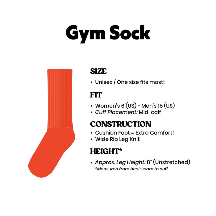 Down To Clown Gym Crew Socks