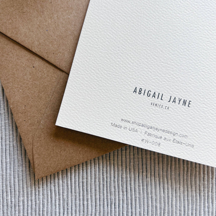 Burgundy Stripe Love Card