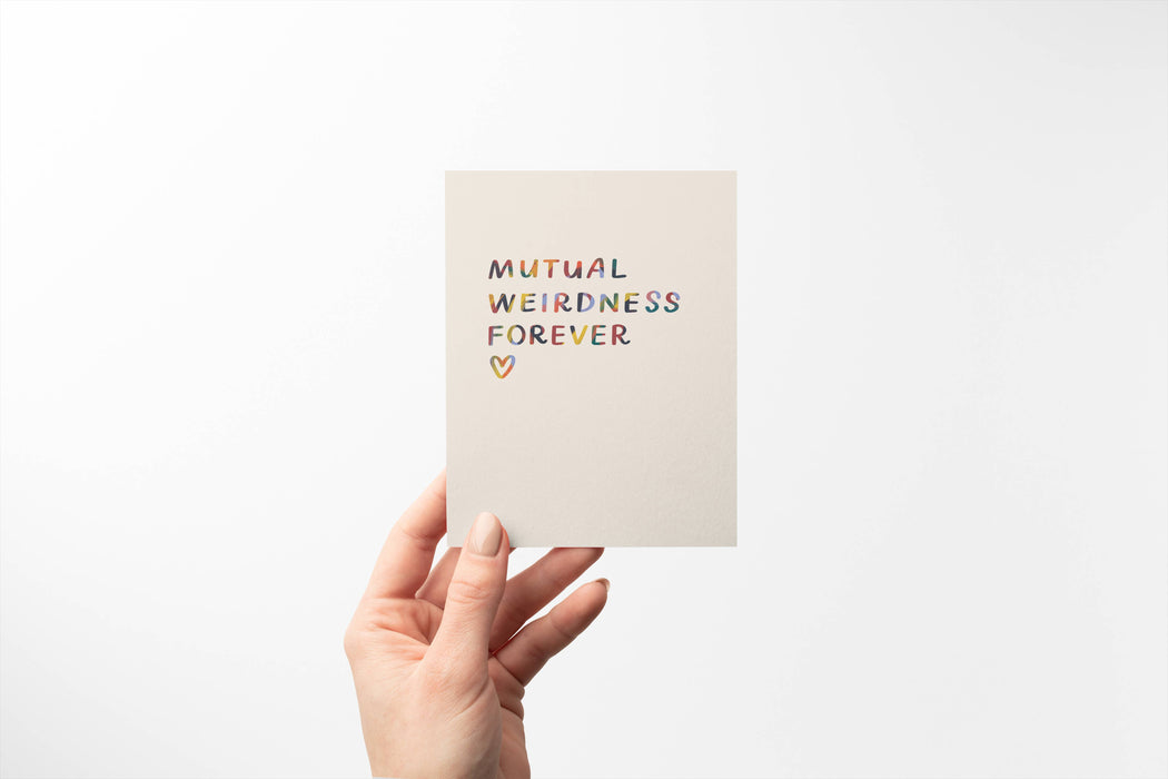 Mutual Weirdness Forever Card | Anniversary Card, Funny Card