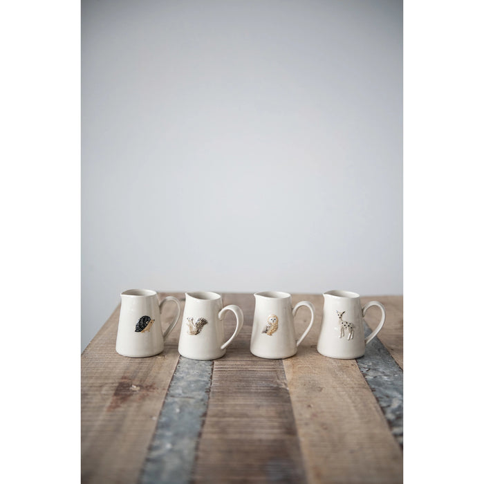 Hand Painted Forest Animal Creamer